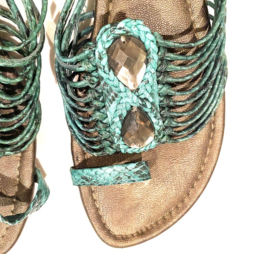 Turquoise sandals - Picture 14 of 15